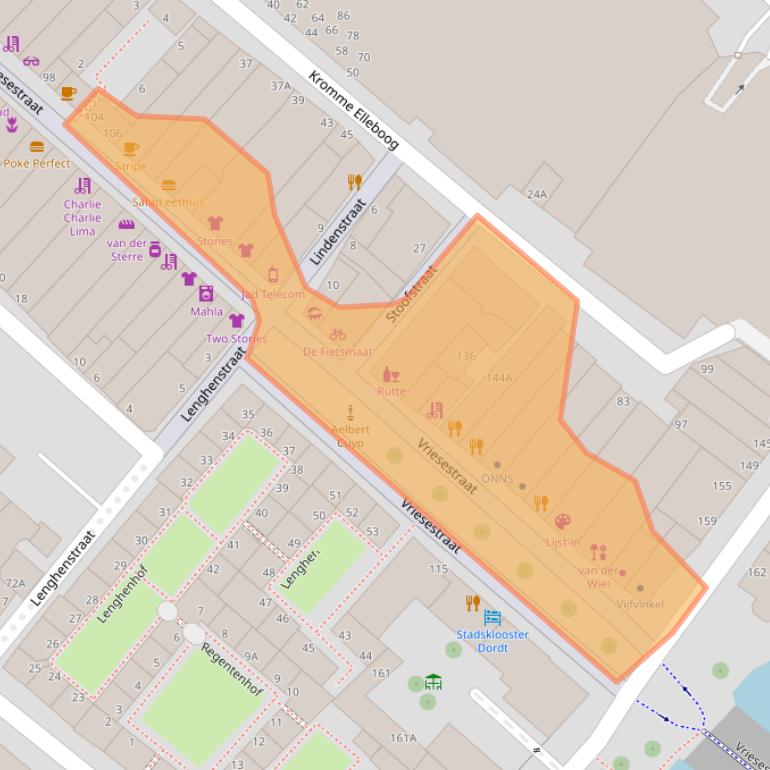 Kaart van postcodegebied 3311NS.