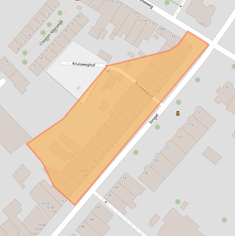 Kaart van postcodegebied 3311PC.