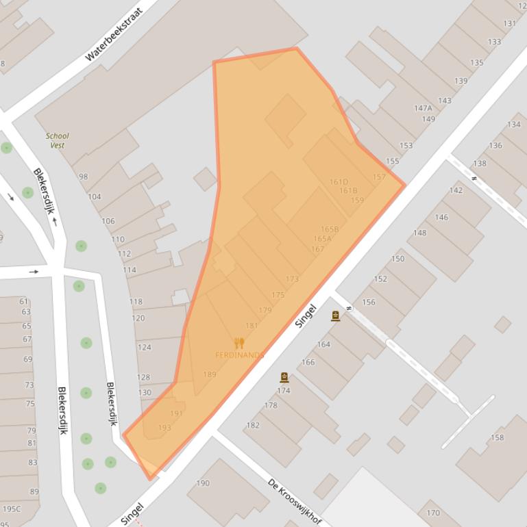 Kaart van postcodegebied 3311PD.