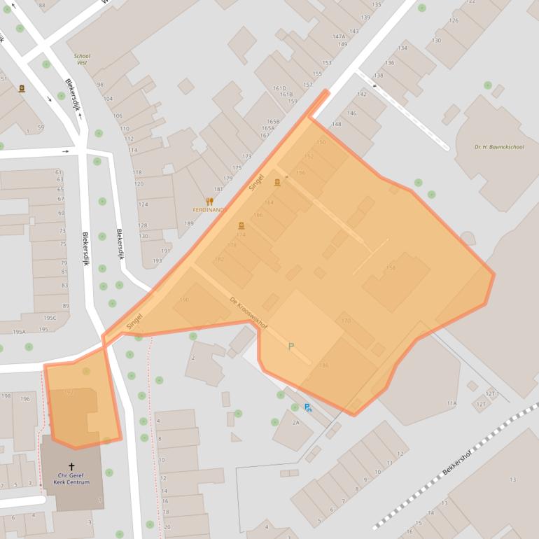 Kaart van postcodegebied 3311PG.