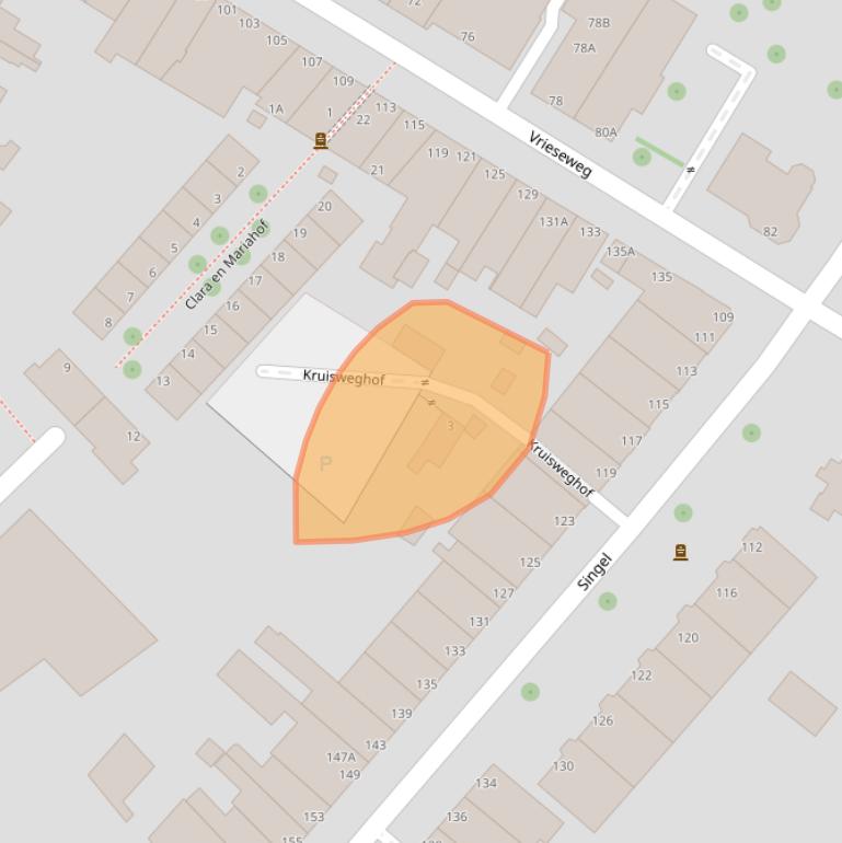 Kaart van postcodegebied 3311PT.
