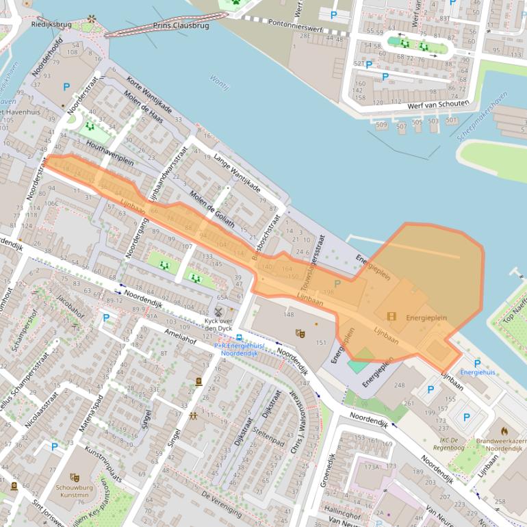 Kaart van postcodegebied 3311RL.