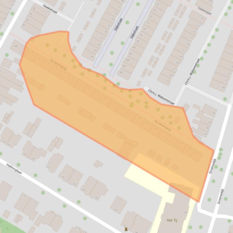 Kaart van postcodegebied 3311SB.