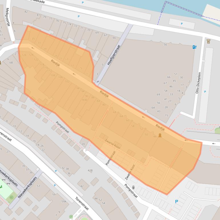 Kaart van postcodegebied 3311TL.