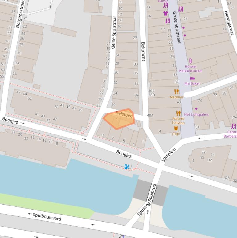 Kaart van postcodegebied 3311VA.