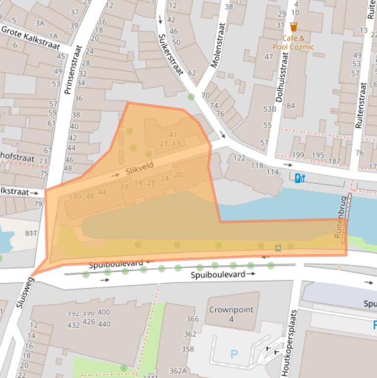 Kaart van postcodegebied 3311VT.