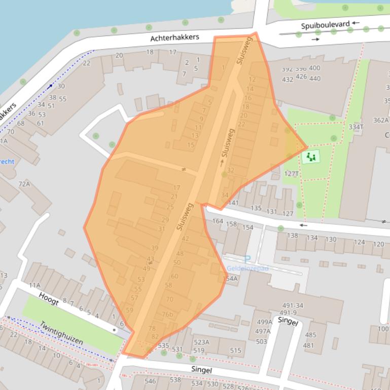 Kaart van postcodegebied 3311WV.