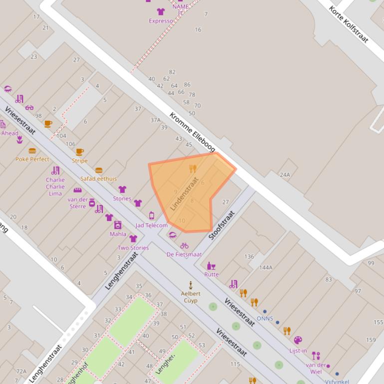 Kaart van postcodegebied 3311XM.