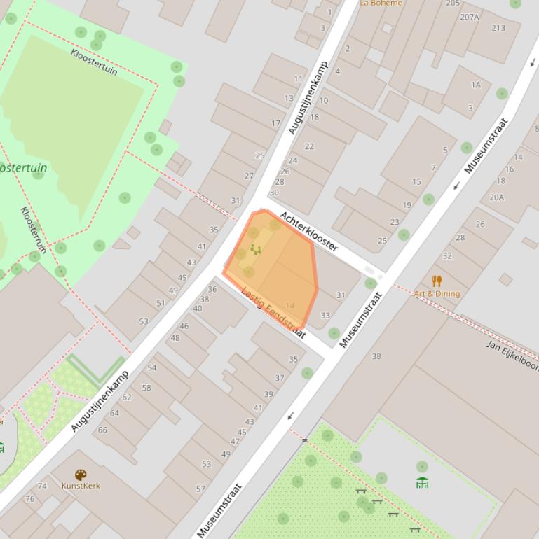 Kaart van postcodegebied 3311XZ.