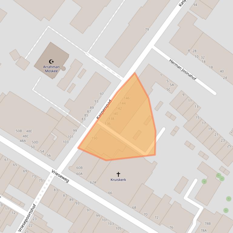 Kaart van postcodegebied 3311ZH.