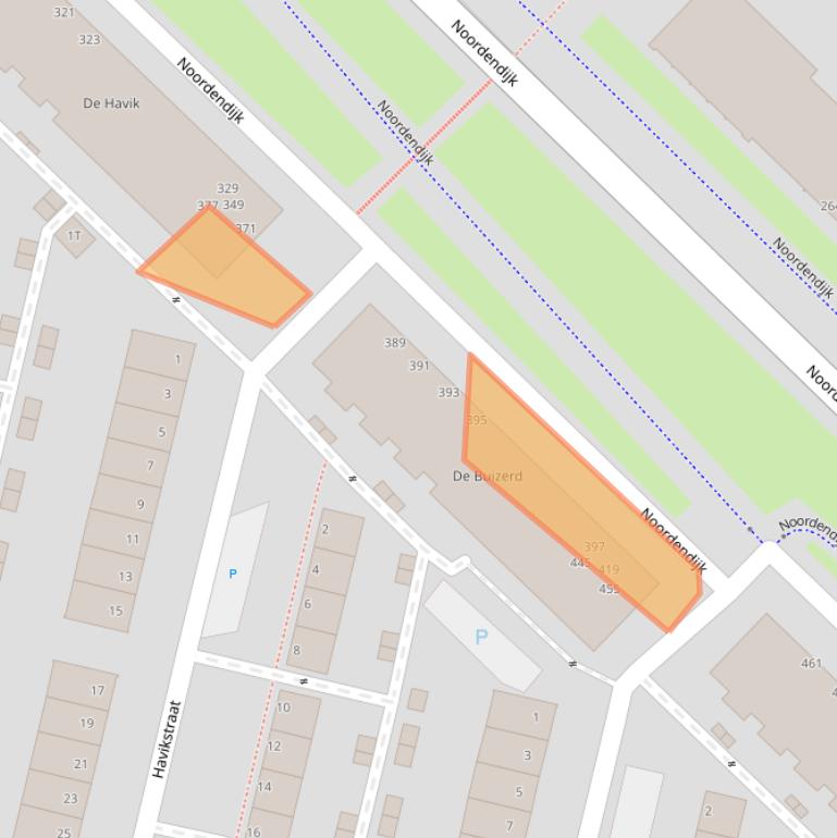 Kaart van postcodegebied 3312AG.