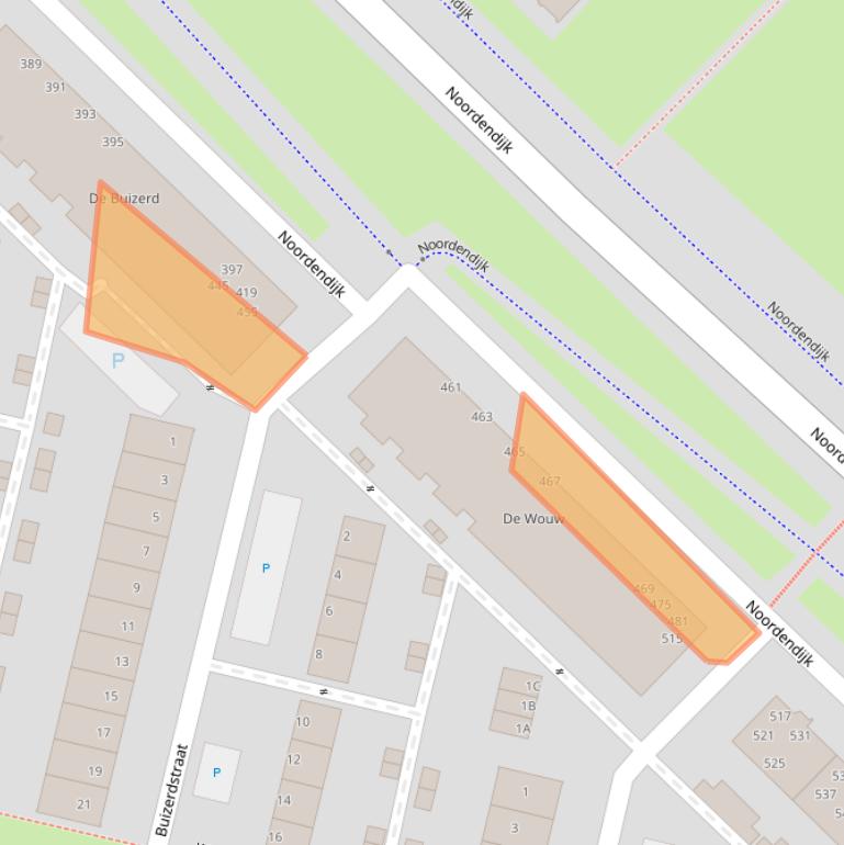 Kaart van postcodegebied 3312AH.