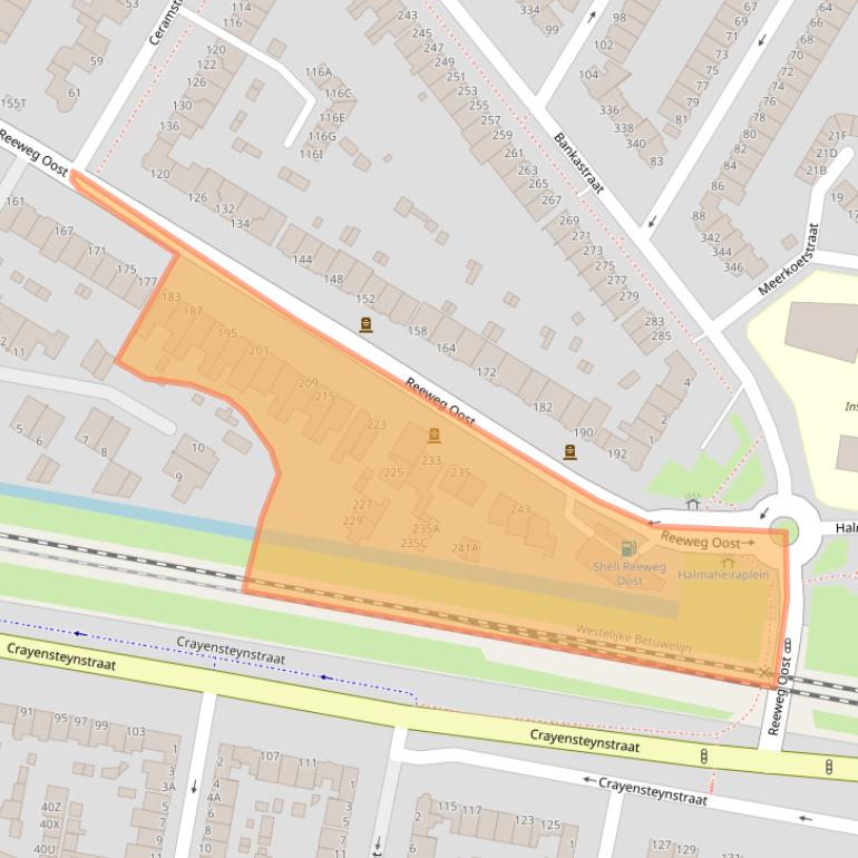 Kaart van postcodegebied 3312CP.