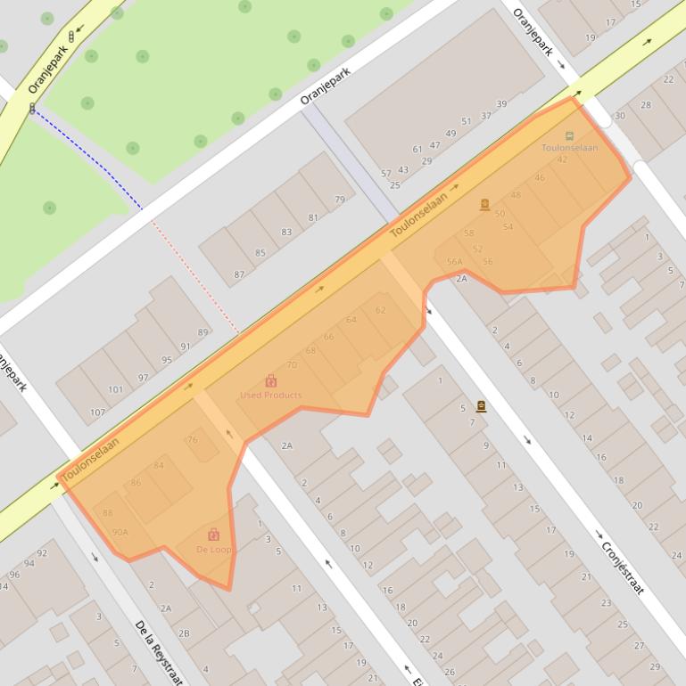 Kaart van postcodegebied 3312EV.