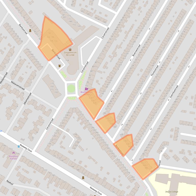 Kaart van postcodegebied 3312GG.