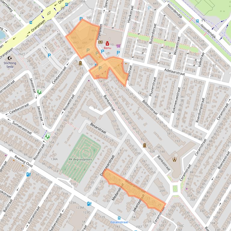 Kaart van postcodegebied 3312GS.