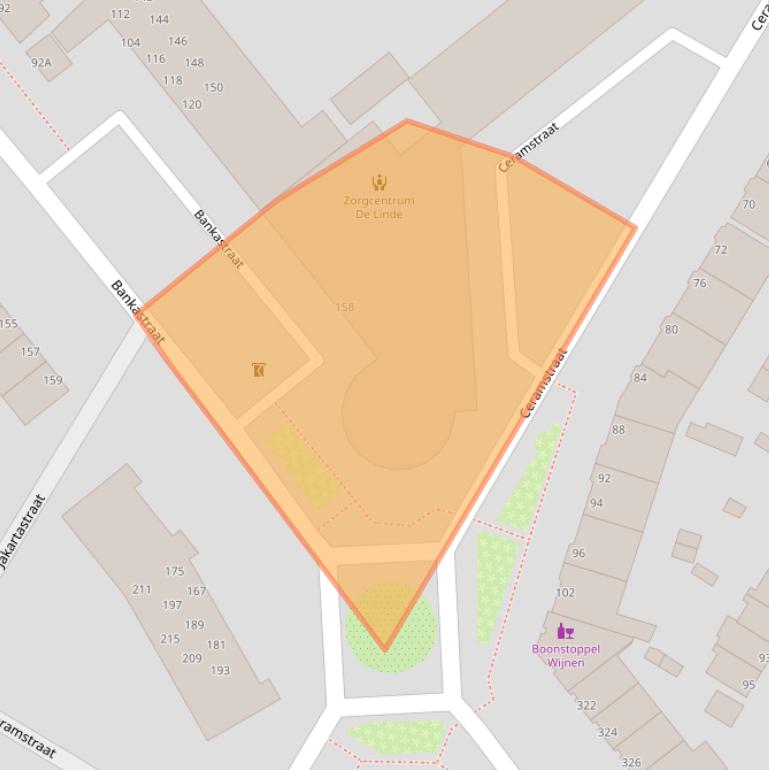 Kaart van postcodegebied 3312GT.