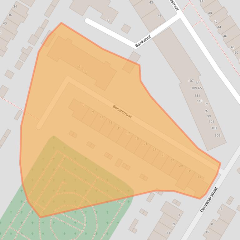 Kaart van postcodegebied 3312GV.