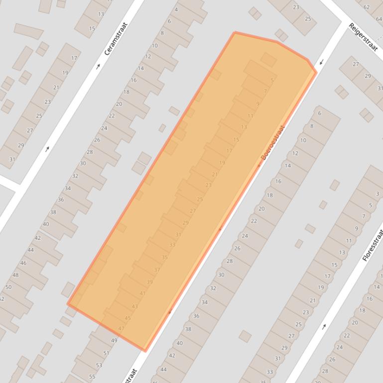 Kaart van postcodegebied 3312HA.