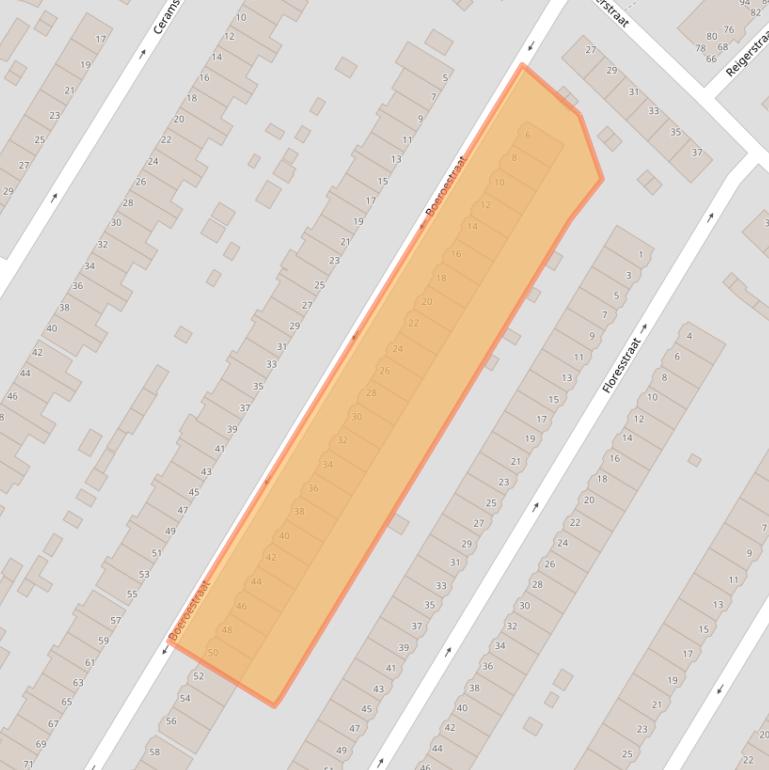 Kaart van postcodegebied 3312HC.