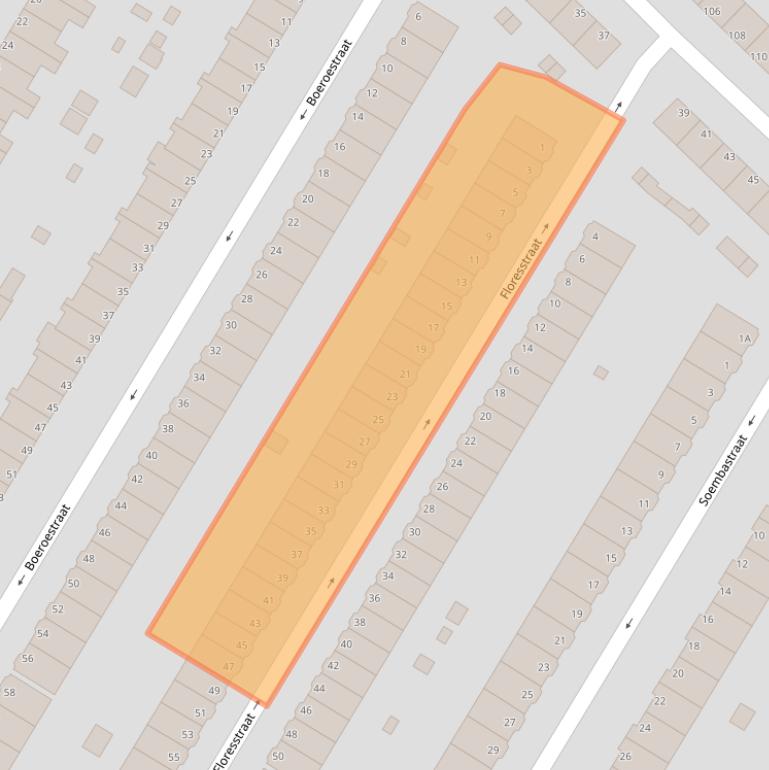 Kaart van postcodegebied 3312HE.