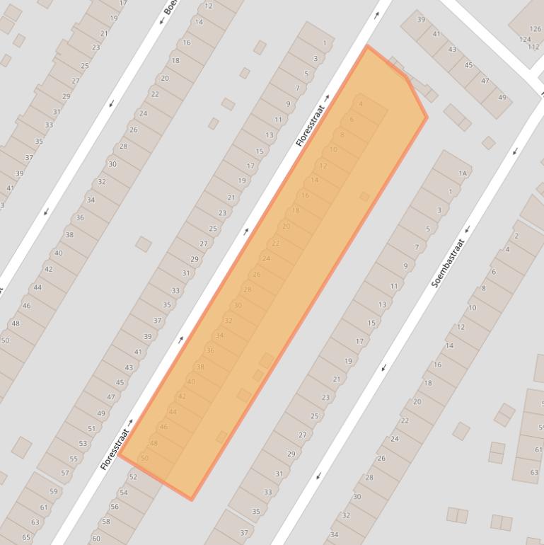 Kaart van postcodegebied 3312HH.