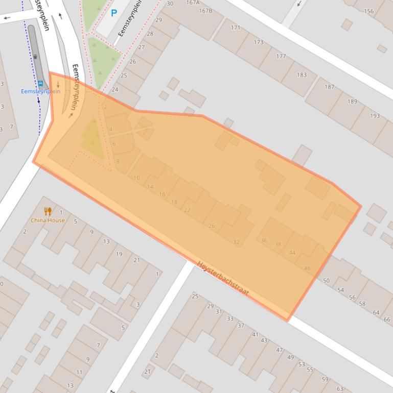 Kaart van postcodegebied 3312JK.