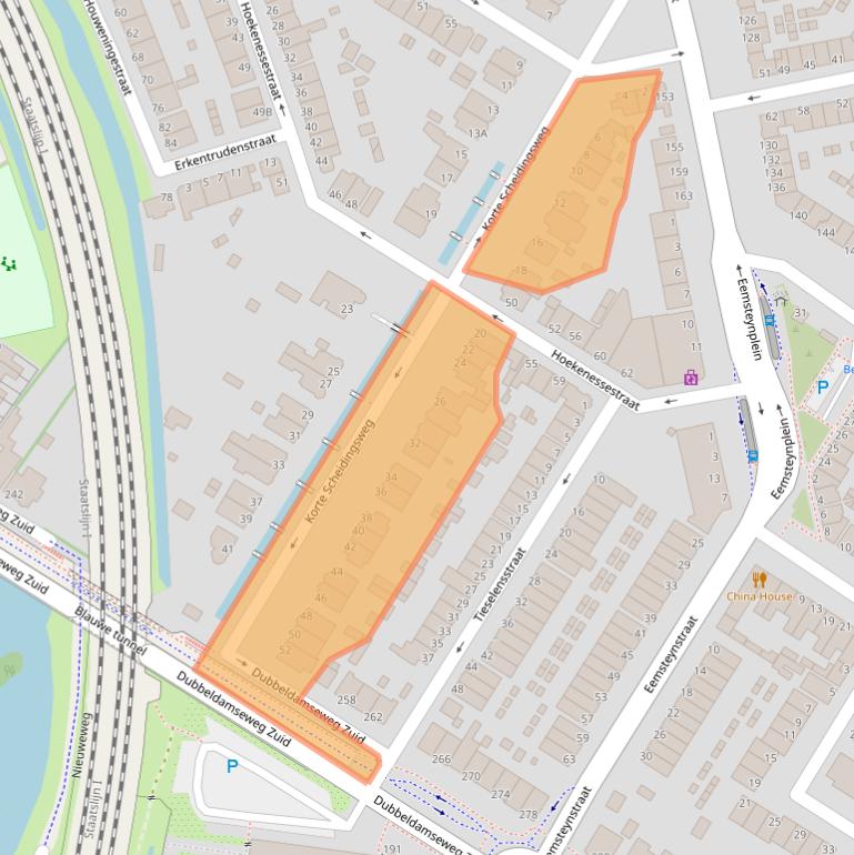 Kaart van postcodegebied 3312JN.