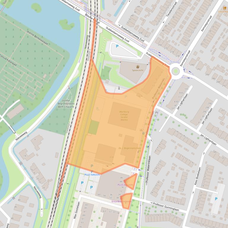 Kaart van postcodegebied 3312KM.