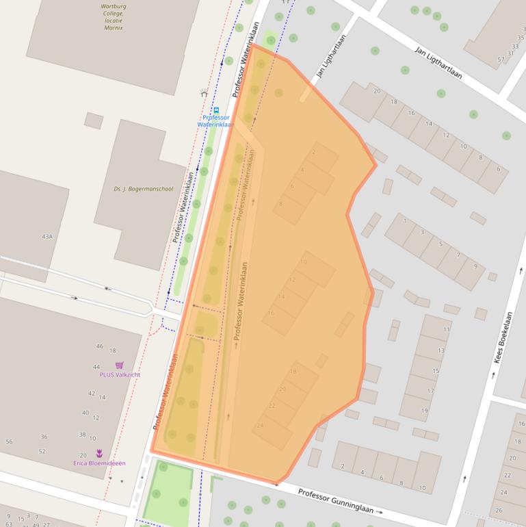 Kaart van postcodegebied 3312KN.