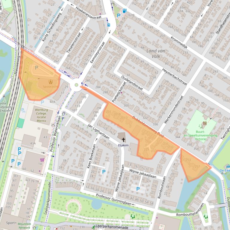 Kaart van postcodegebied 3312KR.