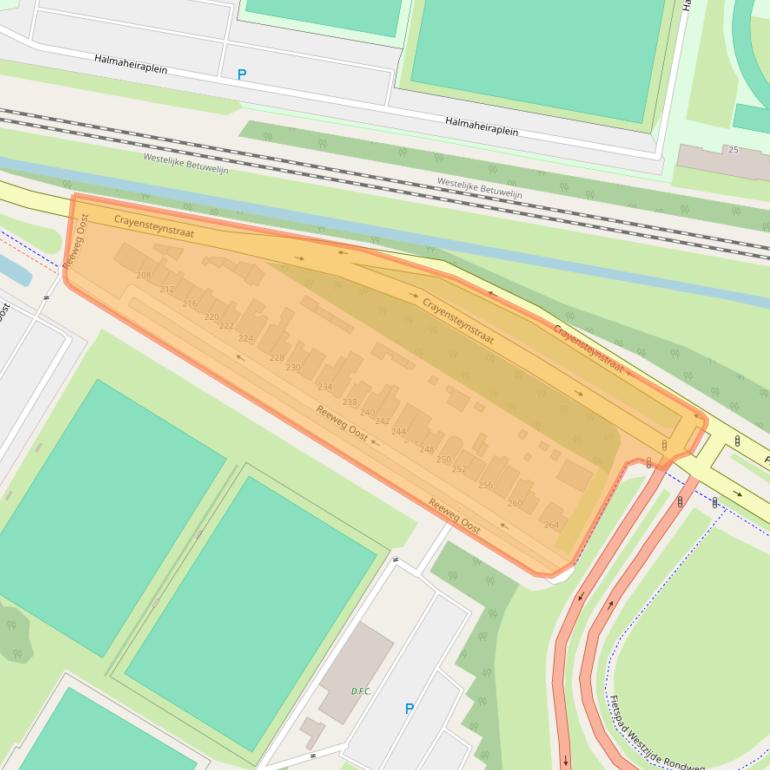 Kaart van postcodegebied 3312LL.