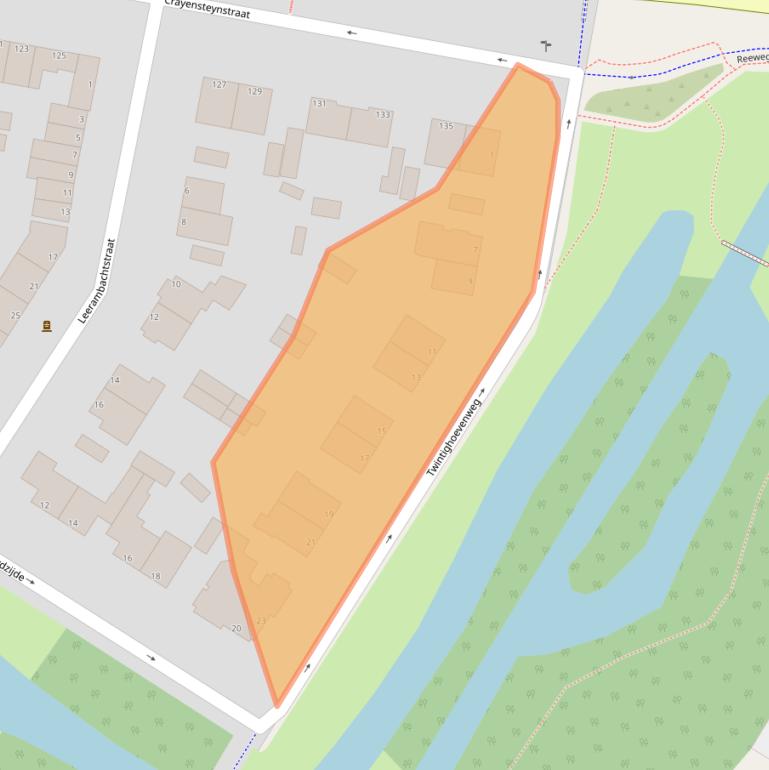 Kaart van postcodegebied 3312LS.