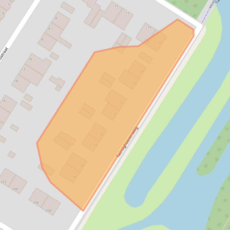 Kaart van postcodegebied 3312LT.