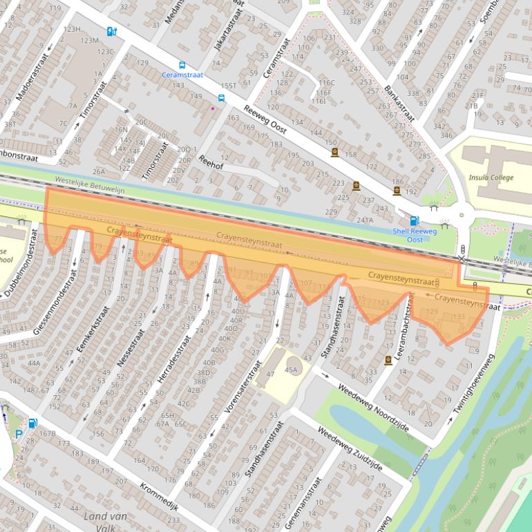 Kaart van postcodegebied 3312NA.