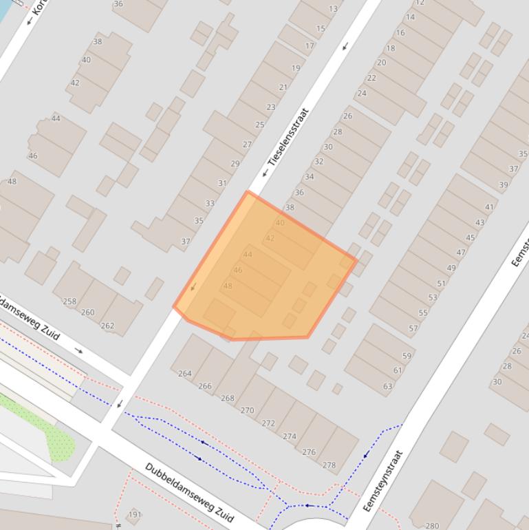 Kaart van postcodegebied 3312PR.