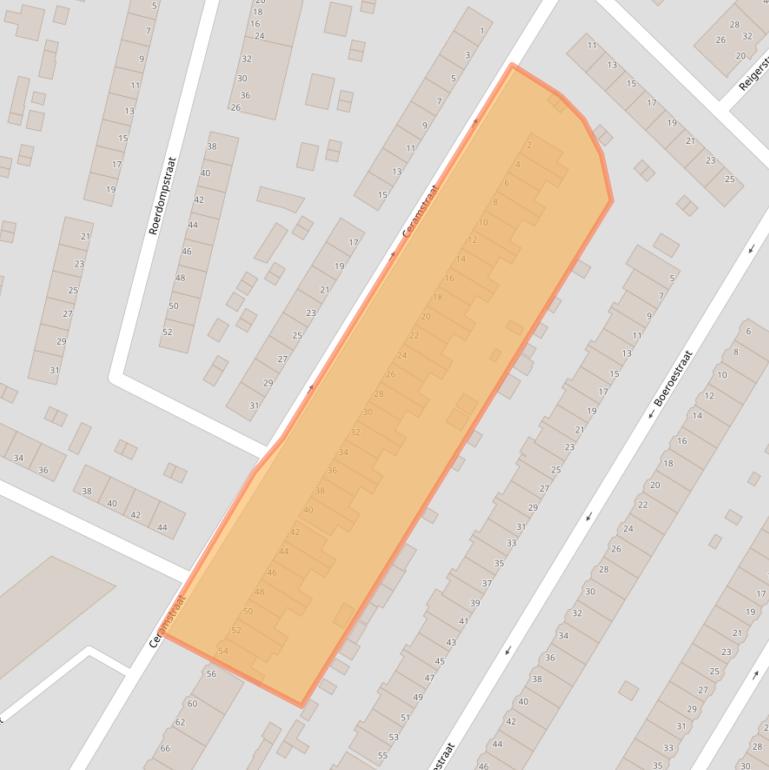 Kaart van postcodegebied 3312SH.