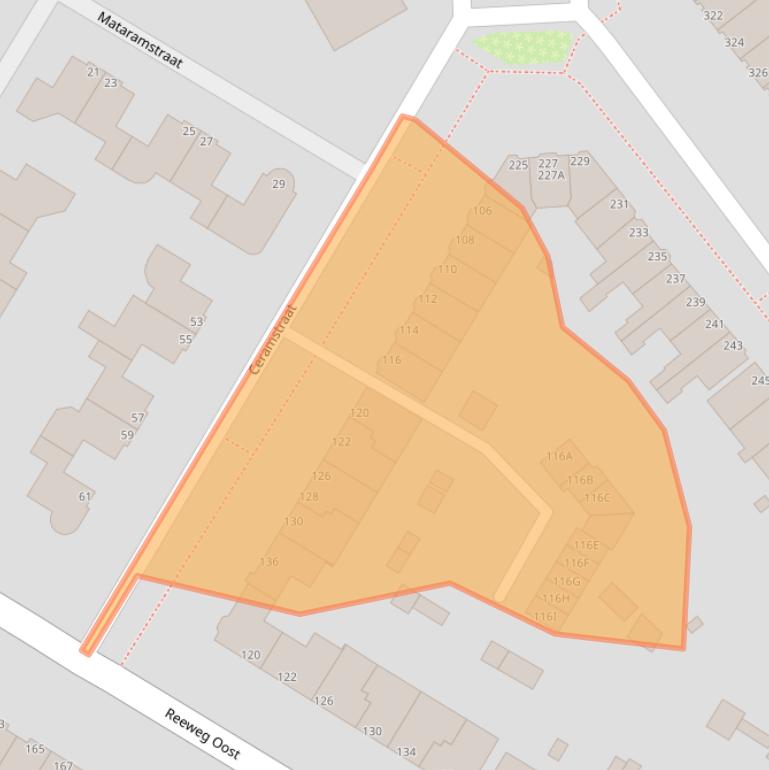 Kaart van postcodegebied 3312SK.