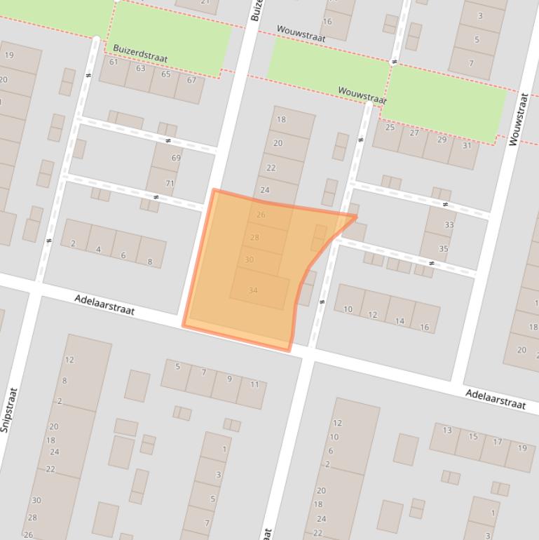 Kaart van postcodegebied 3312TG.