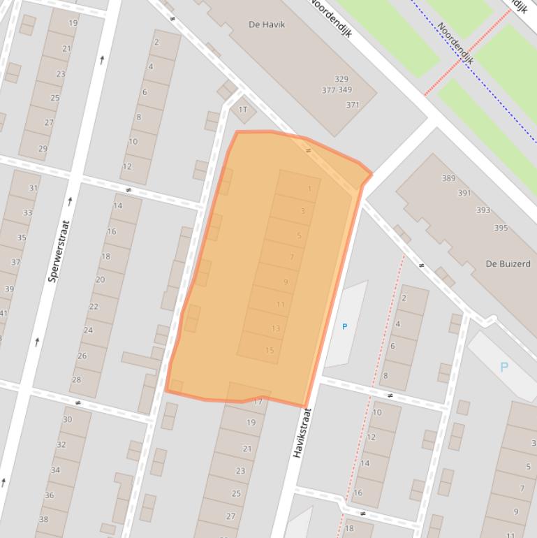 Kaart van postcodegebied 3312TH.