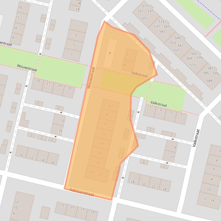 Kaart van postcodegebied 3312TR.