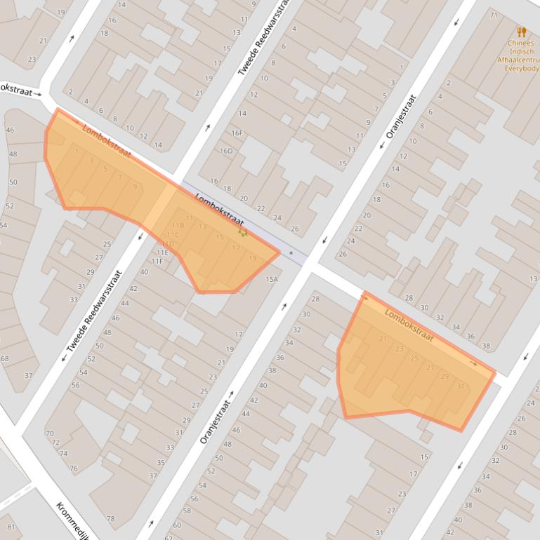 Kaart van postcodegebied 3312VD.