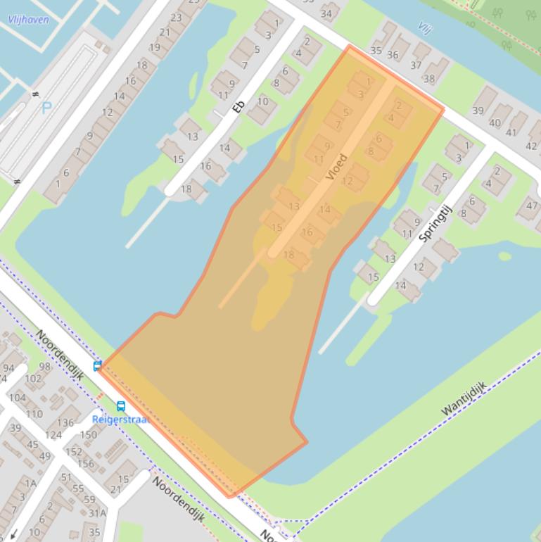 Kaart van postcodegebied 3312WD.