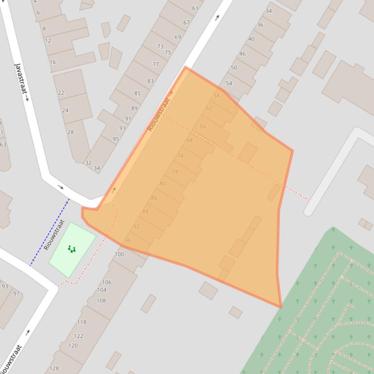 Kaart van postcodegebied 3312XM.