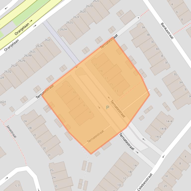 Kaart van postcodegebied 3312XW.