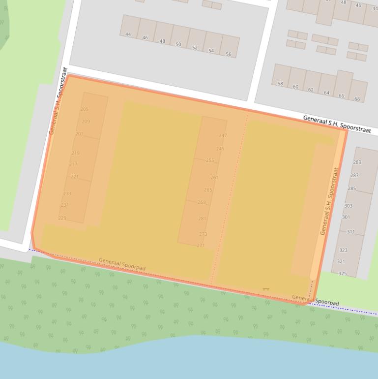 Kaart van postcodegebied 3313AC.