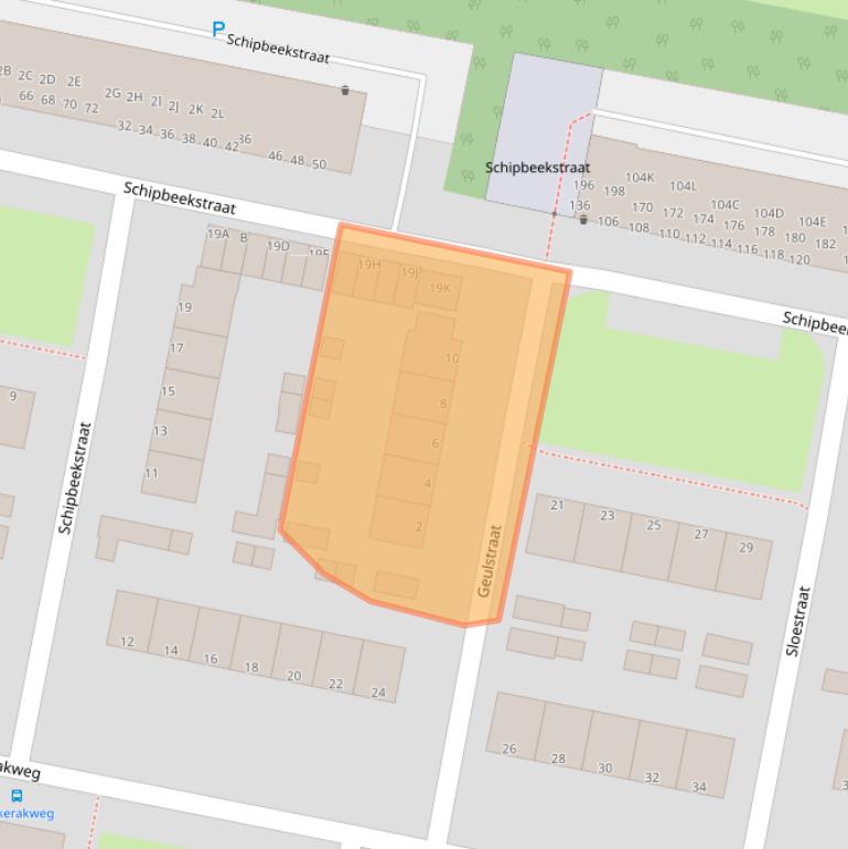 Kaart van postcodegebied 3313AK.