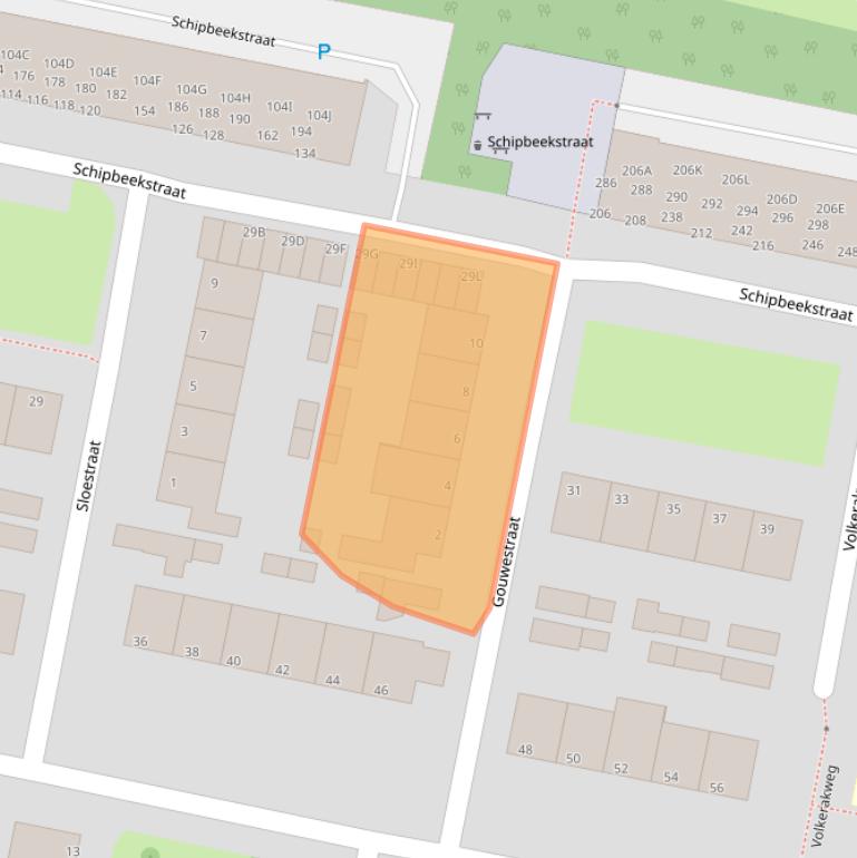 Kaart van postcodegebied 3313AL.