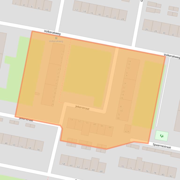 Kaart van postcodegebied 3313AN.