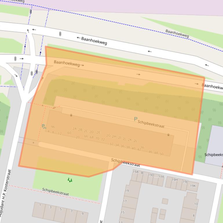 Kaart van postcodegebied 3313AR.